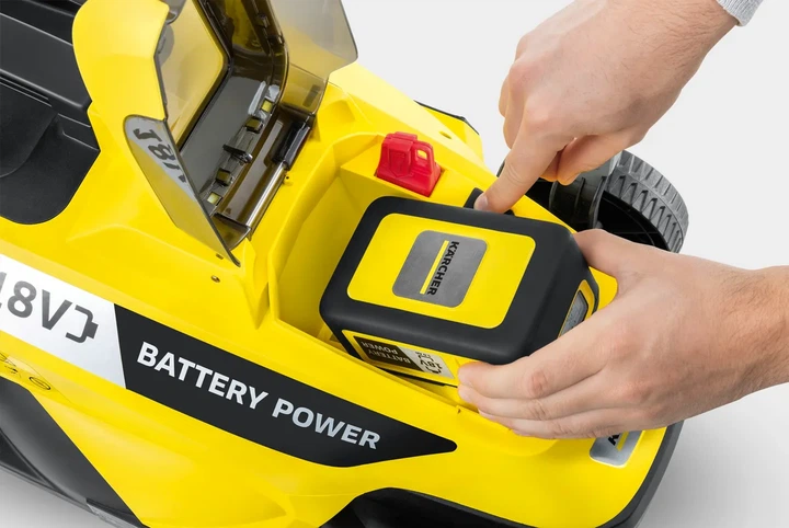Акумуляторна газонокосарка Karcher LMO 18-33, 18В, 33 см, висота скошування 35-65 мм, без батареї та зарядного пристрою. - зображення 10