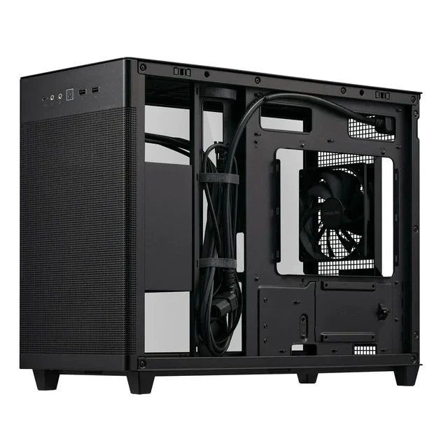 Корпус ASUS Prime AP201 Tempered Glass, без БЖ, 2xUSB3.2, 1xUSB Type-C, боковая панель из закаленного стекла, mATX, черный 90DC00G0-B39010 - изображение 6