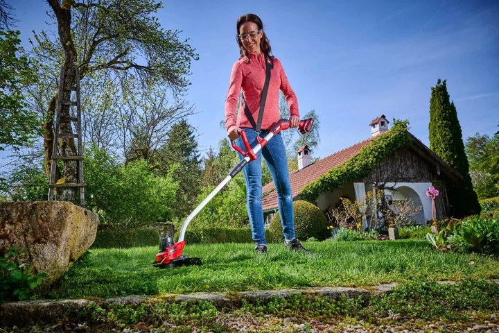 Аккумуляторный триммер Einhell GE-CT 18/33 Li E - Solo PXC 18В, 33 см, 7000 об/мин, 265 кг (без аккумулятора и зарядного устройства) - изображение 8