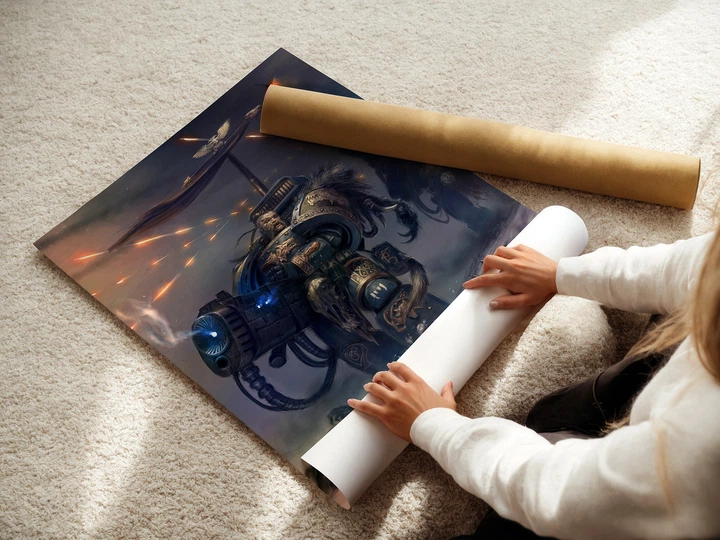 Постер Вархаммер 40000, Warhammer 40000, Space Wolves, Long Fang, A1 85×60 см (id2220) - зображення 3