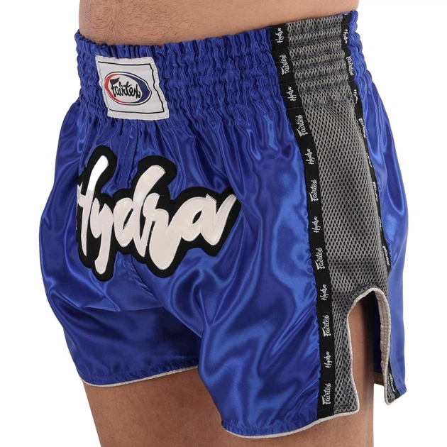 Шорты для тайского бокса и кикбоксинга синие Fairtex Hydra 324 размер M (46-48) - изображение 2