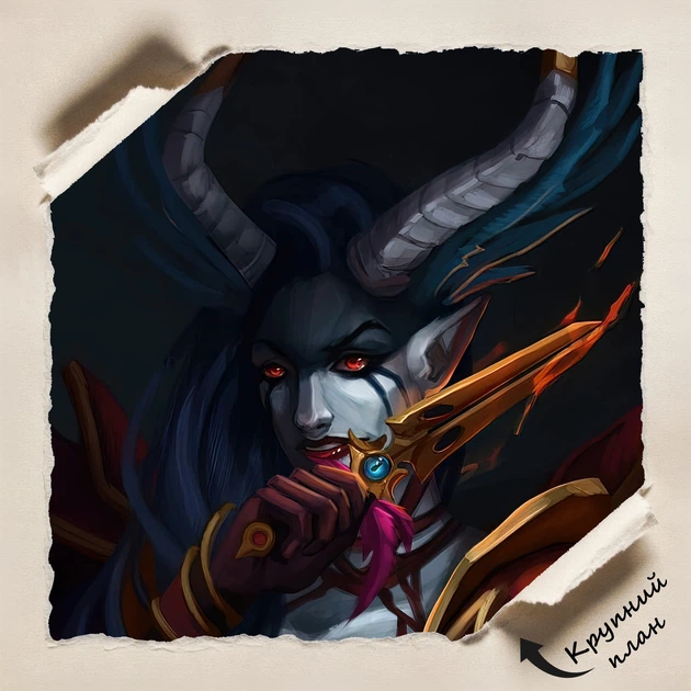 Постер Акаша, Дота 2, Dota 2, Akasha, Queen of Pain, декор комнаты геймера, A3 40×30 см (id6745) - изображение 4