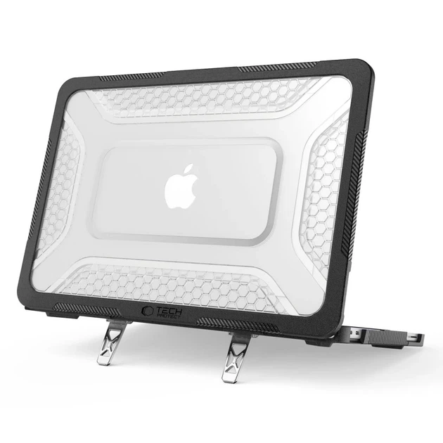 Чехол Tech-Protect Kevlar Pro для MacBook Neo 13 2026 Matte Black/Clear (5906302323326) - Фото 2 Чехол Tech-Protect Kevlar Pro для MacBook Neo 13 2026 Matte Black/Clear (5906302323326) - изображение 2