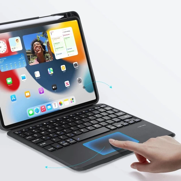 Чохол-клавіатура DUX DUCIS DK Series Bluetooth Keyboard Case для iPad Air 10.9 2022/2020 | Pro 11 2022/2021/2020/2018 Black (6934913024614) - зображення 3