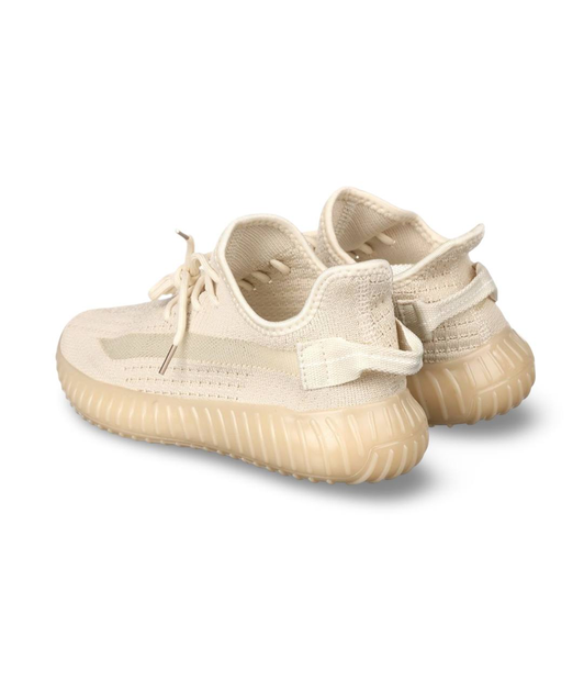 Жіночі кросівки з текстилю Yeezy boost молочні 39 - зображення 4