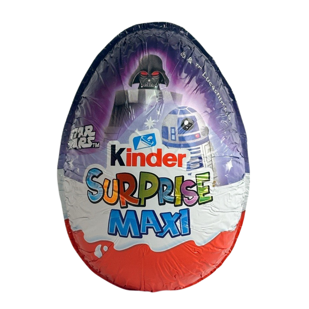 Шоколадное яйцо Киндер-сюрприз "Звёздные Войны" МАКСИ Kinder Surprise MAXI Star Wars 100 г Дарт Вейдер с R2-D2 - Фото 1 Шоколадное яйцо Киндер-сюрприз "Звёздные Войны" МАКСИ Kinder Surprise MAXI Star Wars 100 г Дарт Вейдер с R2-D2 - изображение 1