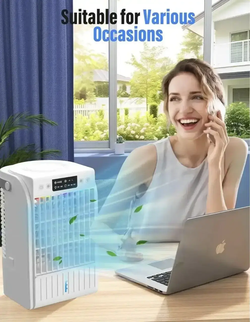 Портативный мини кондиционер F22 Air Cooler 4 скорости Белый - Фото 5 Портативный мини кондиционер F22 Air Cooler 4 скорости Белый - изображение 5