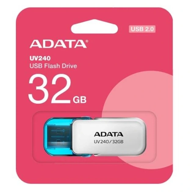 Флеш-накопичувач ADATA USB 2.0 AUV 240 32Gb White - зображення 2
