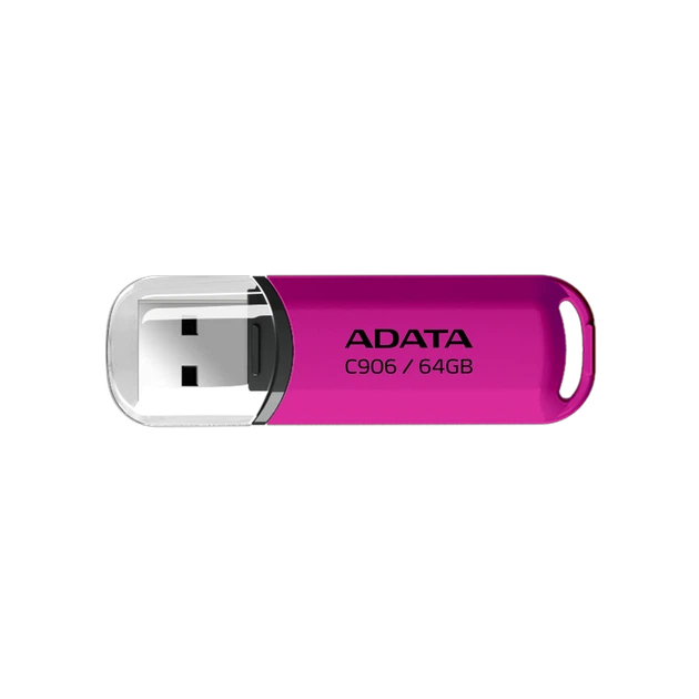 Флеш-накопичувач ADATA USB 2.0 C906 64Gb Purple Pink - Фото 1 Флеш-накопичувач ADATA USB 2.0 C906 64Gb Purple Pink - зображення 1
