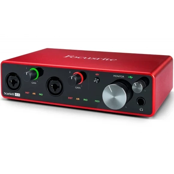 Звукова карта Focusrite Scarlett 4i4 3rd Gen - Фото 2 Звукова карта Focusrite Scarlett 4i4 3rd Gen - изображение 2