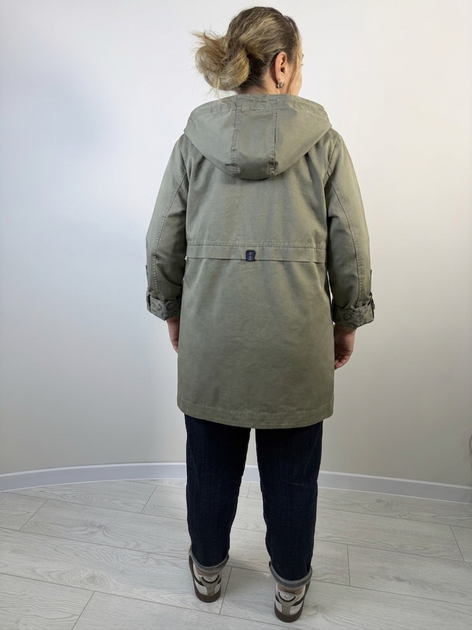 Куртка-парка женская демисезонная 2XL-7xl(46-56) Хаки 6XL - изображение 5