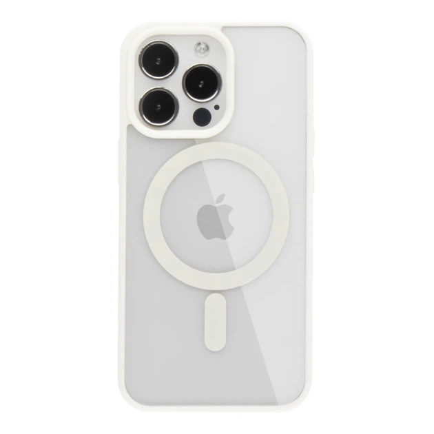 Прозрачный чехол для iPhone 15 Pro TPU Clear Case с MagSafe White - Фото 1 Прозрачный чехол для iPhone 15 Pro TPU Clear Case с MagSafe White - изображение 1