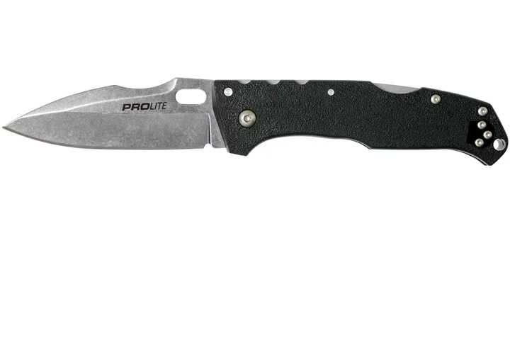 Ніж складаний Cold Steel Pro Lite Sport, замок Tri-Ad Lock, лезо Plain Stonewashed 4116, руківя Black GFN, Тайвань, CS-20NU - Фото 1 Ніж складаний Cold Steel Pro Lite Sport, замок Tri-Ad Lock, лезо Plain Stonewashed 4116, руківя Black GFN, Тайвань, CS-20NU - изображение 1