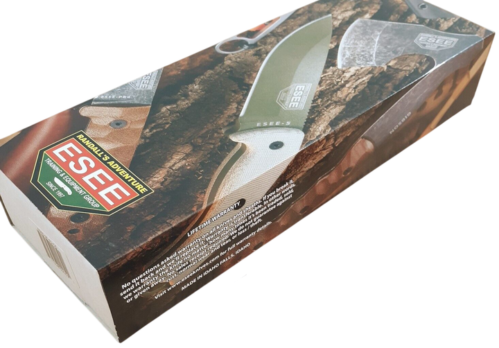 Ніж туристичний для польової кухні ESEE Model 4 Black Grey Micarta ESEE-4P-B - Фото 8 Ніж туристичний для польової кухні ESEE Model 4 Black Grey Micarta ESEE-4P-B - изображение 8