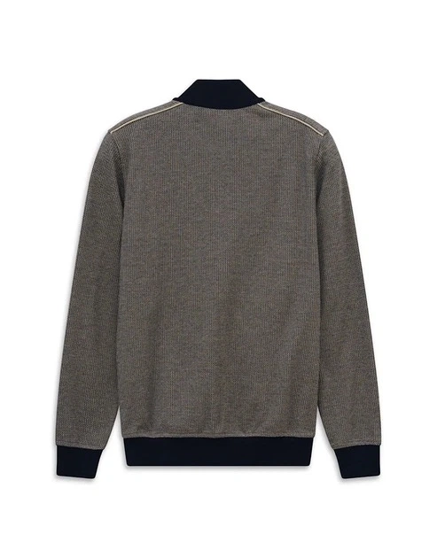 Кардиган на блискавці Bugatti у коричневому кольорі - розмір 29/58 (3XL)(15142Е/390/8750) - зображення 6