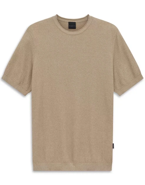 Чоловіча фактурна футболка Bugatti пісочного кольору - розмір 28/56 (2XL) (15526E/40/7200 ) - Фото 5 Чоловіча фактурна футболка Bugatti пісочного кольору - розмір 28/56 (2XL) (15526E/40/7200 ) - зображення 5