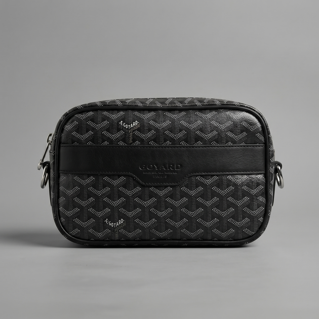 Сумка Goyard через плечо, мужской спортивный мессенджер, барсетка Гаярд, чорная летняя Гоярд - Фото 1 Сумка Goyard через плечо, мужской спортивный мессенджер, барсетка Гаярд, чорная летняя Гоярд - изображение 1