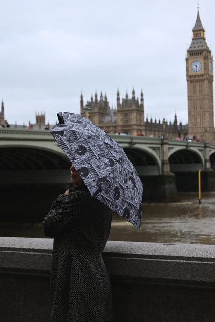 Женский мини (карманный) зонт Fulton Tiny-2 London Sketch (Лондонский эскиз) - изображение 5
