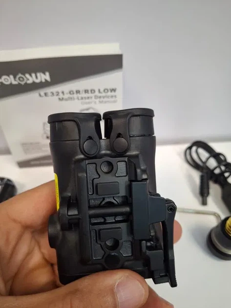 Holosun LE321-GR тактичний блок 4в1 (зелений лазер + ІЧ + підсвітка + ліхтар) - изображение 3