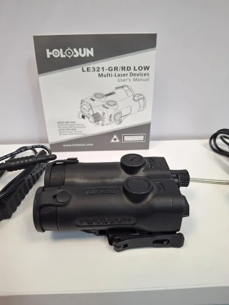 Holosun LE321-GR тактичний блок 4в1 (зелений лазер + ІЧ + підсвітка + ліхтар) - изображение 4