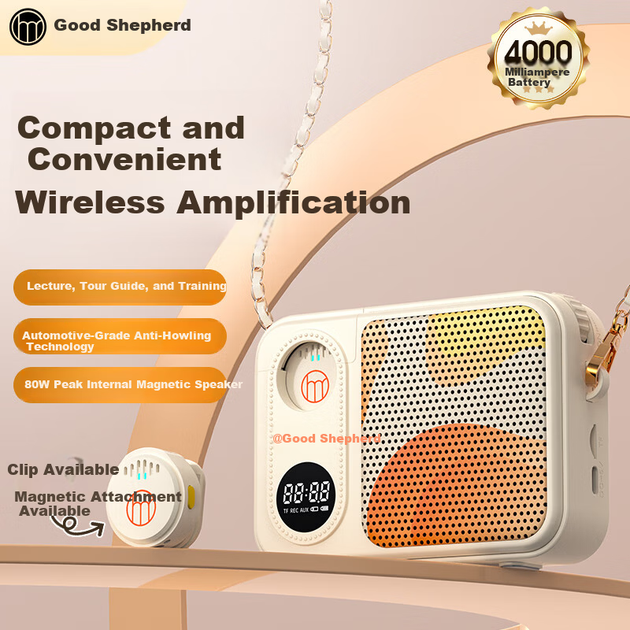 Микрофон Good Shepherd A3 петличный беспроводной с усилителем, для класса/экскурсий, Bluetooth - изображение 8
