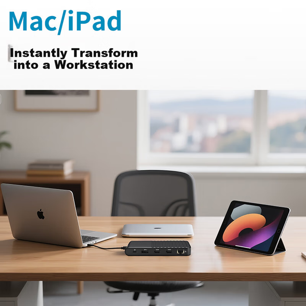 Kensington Four-Screen Display Type-C Hub, USB Expansion Dock, 11-дюймовый адаптер для ноутбука, функция зеркального отображения экрана 4K, два порта HDMI/DP, поддержка питания PD, устройство чтения SD-карт, UH1510 - Фото 6 Kensington Four-Screen Display Type-C Hub, USB Expansion Dock, 11-дюймовый адаптер для ноутбука, функция зеркального отображения экрана 4K, два порта HDMI/DP, поддержка питания PD, устройство чтения SD-карт, UH1510 - изображение 6