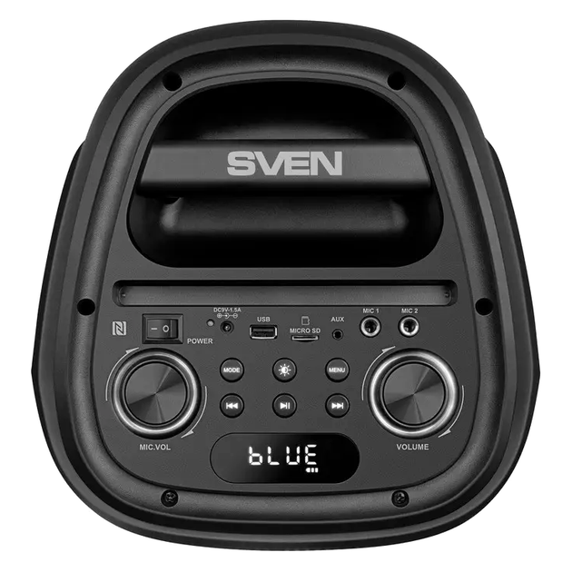 Акустическая система Bluetooth 100 Вт с подсветкой для пикника 4400 мАч черный Sven CS-0139 - зображення 7