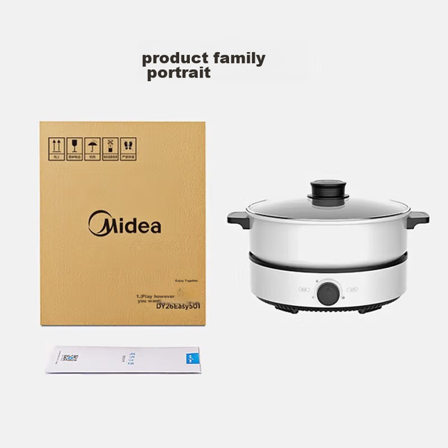 Кастрюля-вок Midea DY26Easy501 электрическая многофункциональная 4л антипригарная - изображение 11