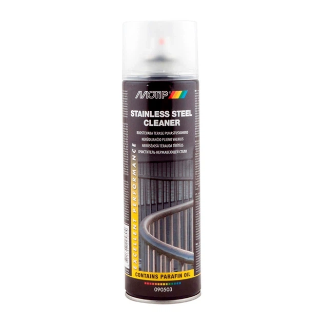 Очисник нержавіючої сталі Stainless steel cleaner Motip 500 мл - Фото 1 Очисник нержавіючої сталі Stainless steel cleaner Motip 500 мл - зображення 1