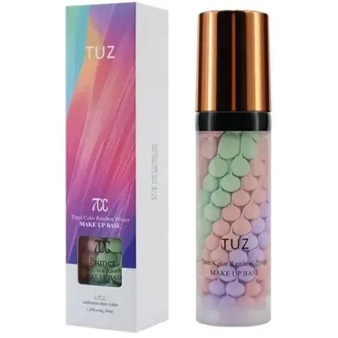 Трехцветная база под макияж TUZ 7 СС Three Color Rainbow Primer, 40 g (6928119804088) - Фото 1 Трехцветная база под макияж TUZ 7 СС Three Color Rainbow Primer, 40 g (6928119804088) - изображение 1
