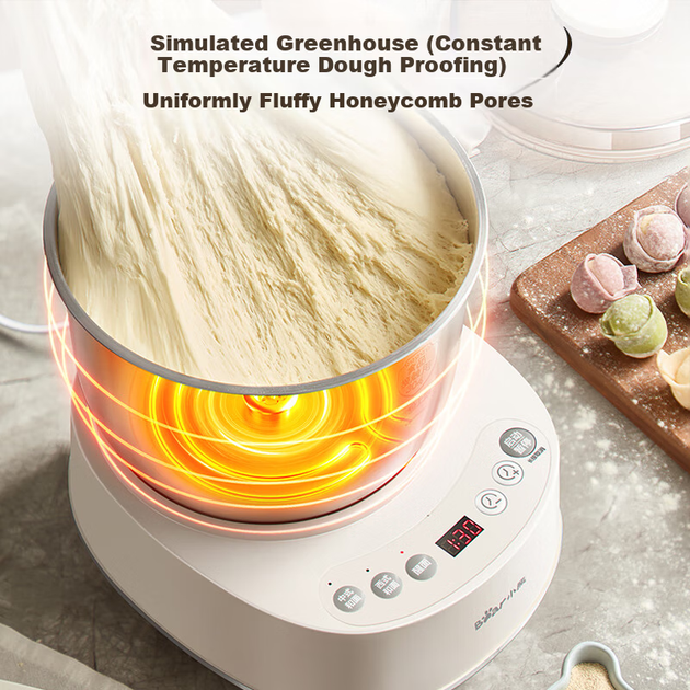 Тістомісильна машина Bear And Dough Mixer 3,5 л, стаціонарний міксер, автоматичний багатофункціональний інтелектуальний тістомісильник для домашнього використання, бродіння та розстойки хлібного борошна HMJ-D35P1 - Фото 9 Тістомісильна машина Bear And Dough Mixer 3,5 л, стаціонарний міксер, автоматичний багатофункціональний інтелектуальний тістомісильник для домашнього використання, бродіння та розстойки хлібного борошна HMJ-D35P1 - изображение 9
