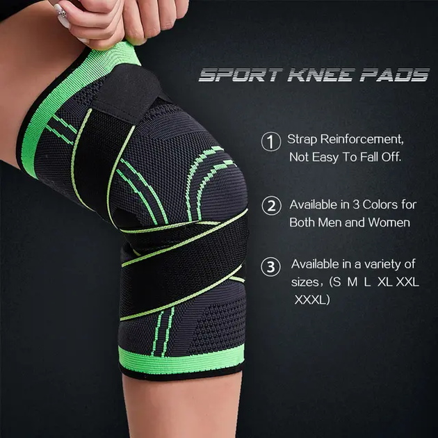Наколенник бандаж размер M KNEE SUPPORT эластичный - изображение 6