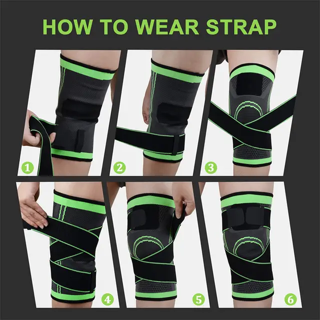 Наколенник бандаж размер M KNEE SUPPORT эластичный - изображение 4