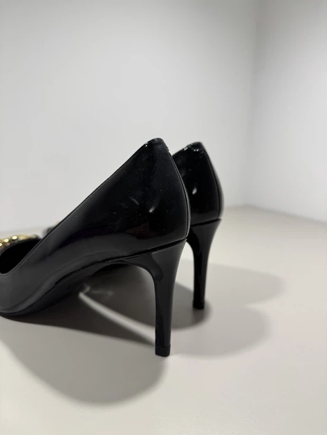 Жіночі туфлі-човники Michael Kors Rory Flex Pump з натуральної шкіри чорного кольору розмір 37 - 24см - изображение 5