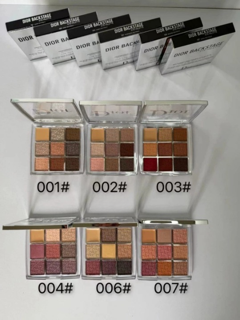 Палетка теней для век Dior Backstage Eye Palette 001 Warm Neutrals Теплый Нюд 10 г - изображение 3