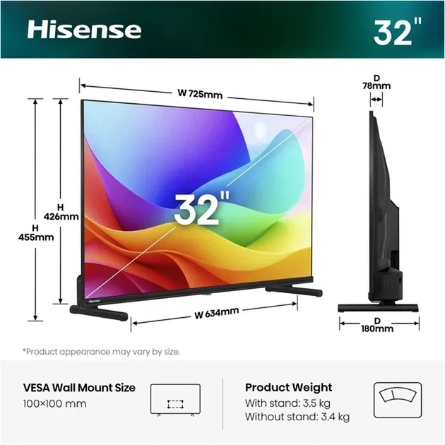 Телевізор LED HISENSE 32A5S - зображення 4