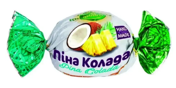 Шоколадные конфеты Amanti Пена Колада 1 кг с тропическим кокосово-ананасовым вкусом - Фото 4 Шоколадные конфеты Amanti Пена Колада 1 кг с тропическим кокосово-ананасовым вкусом - изображение 4