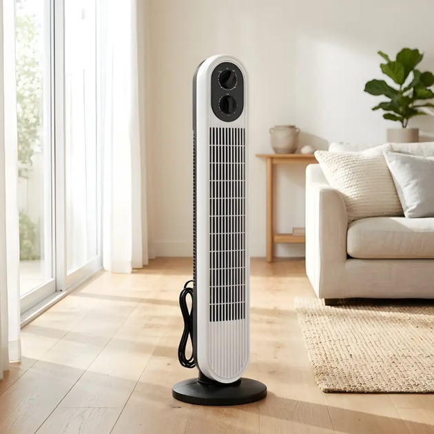 Напольный вентилятор колонный Tower Cooling Fan 500Вт BITEK Башенный вентилятор для дома квартиры спальни и офиса - изображение 6
