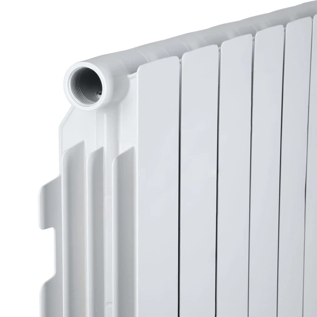 Биметаллический радиатор Thermo Alliance Bi-Vulcan Plus 500/100 боковое подключение, белый (10 секций в сборе) (FBF500TM) - изображение 5