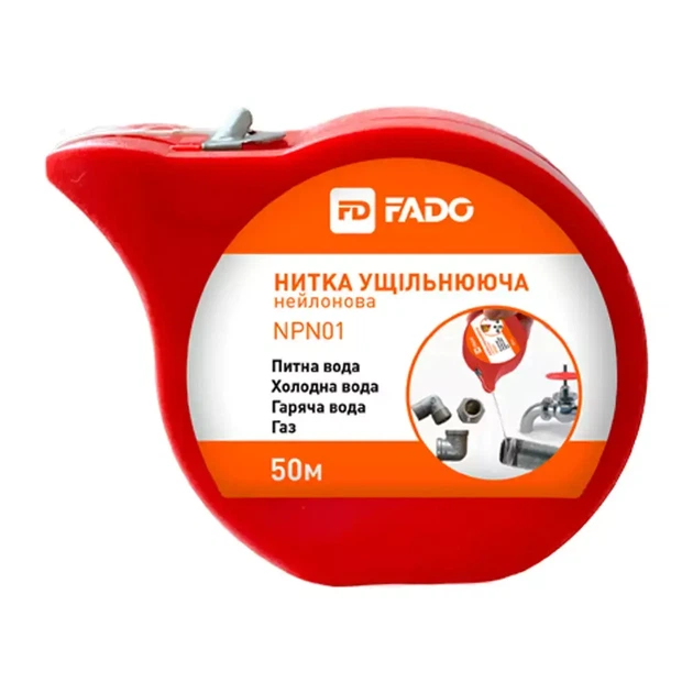 Уплотнительная нить FADO 50м нейлоновая (NPN01) - Фото 2 Уплотнительная нить FADO 50м нейлоновая (NPN01) - изображение 2