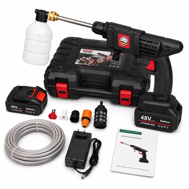 Аккумуляторная мойка высокого давления Daikens PRO 48V 6Ah - изображение 5