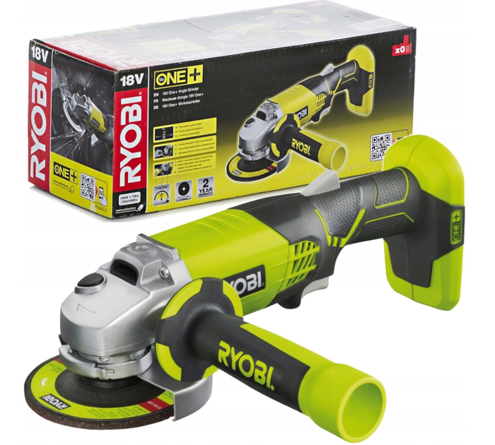 Аккумуляторная шлифовальная машина Ryobi ONE+ 18V 115 мм - изображение 2