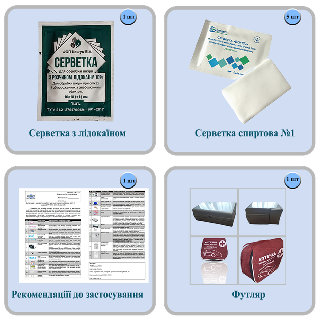 Аптечка медична «Транспортна» Стандарт (джгут Есмарха) PRO-Aptechka - зображення 6
