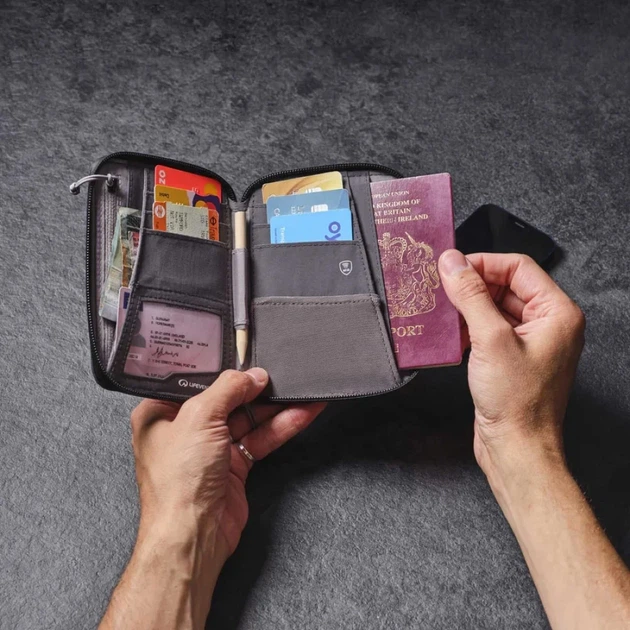 Кошелек Lifeventure Recycled RFID Mini Travel Wallet Grey - изображение 9
