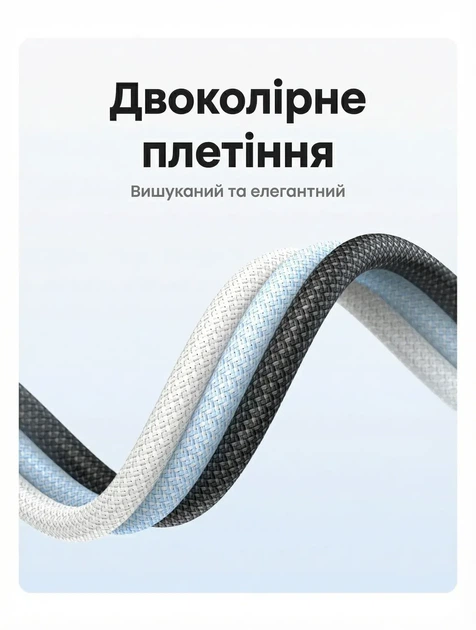 Кабель зарядный Ugreen USB Type-C to Type-C PD 100W 5A QC4.0 2 м Black (L502) - изображение 9