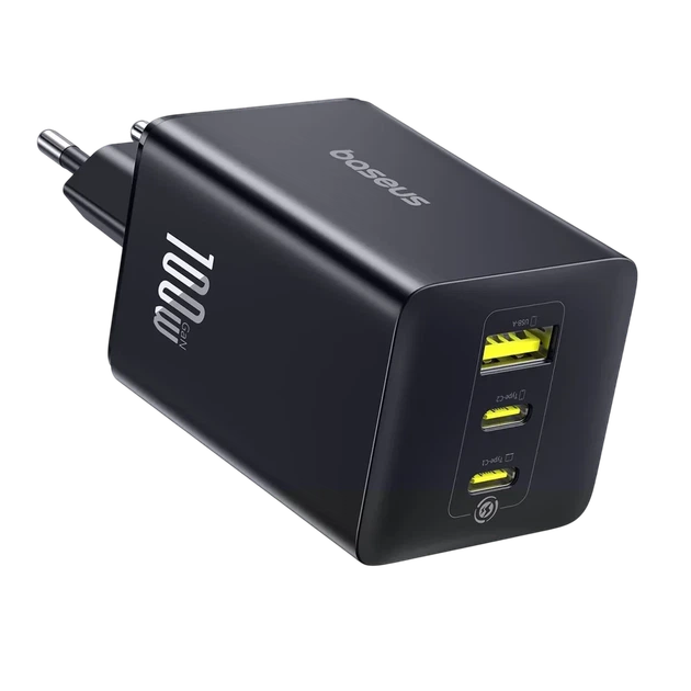 Мережевий зарядний пристрій Baseus EnerFill FE11 Fast Charger 100W PD 3.0 + QC 3.0/4.0 Black (P10182102123-00) - зображення 3