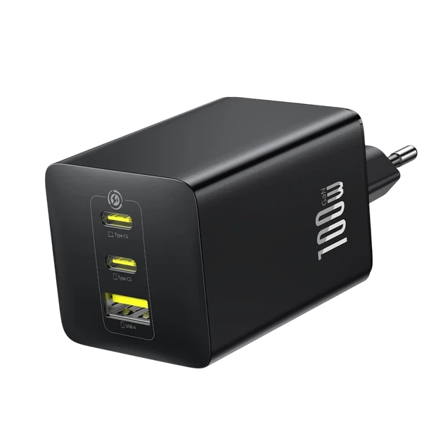 Мережевий зарядний пристрій Baseus EnerFill FE11 Fast Charger 100W PD 3.0 + QC 3.0/4.0 Black (P10182102123-00) - зображення 2