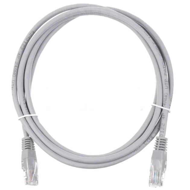 Патч-корд литий FTP, RJ45 2м, кат. 5Е, LSOH (сірий) - Фото 1 Патч-корд литий FTP, RJ45 2м, кат. 5Е, LSOH (сірий) - зображення 1