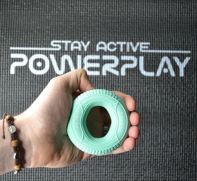 Эспандер кистевой Active Point силиконовый 22,5-27 кг мятный - изображение 4