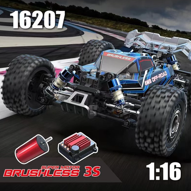 Радиоуправляемая машинка багги MJX Hyper Go 16207 (1:16, 4WD, Brushless) 65 км/ч - Фото 8 Радиоуправляемая машинка багги MJX Hyper Go 16207 (1:16, 4WD, Brushless) 65 км/ч - изображение 8